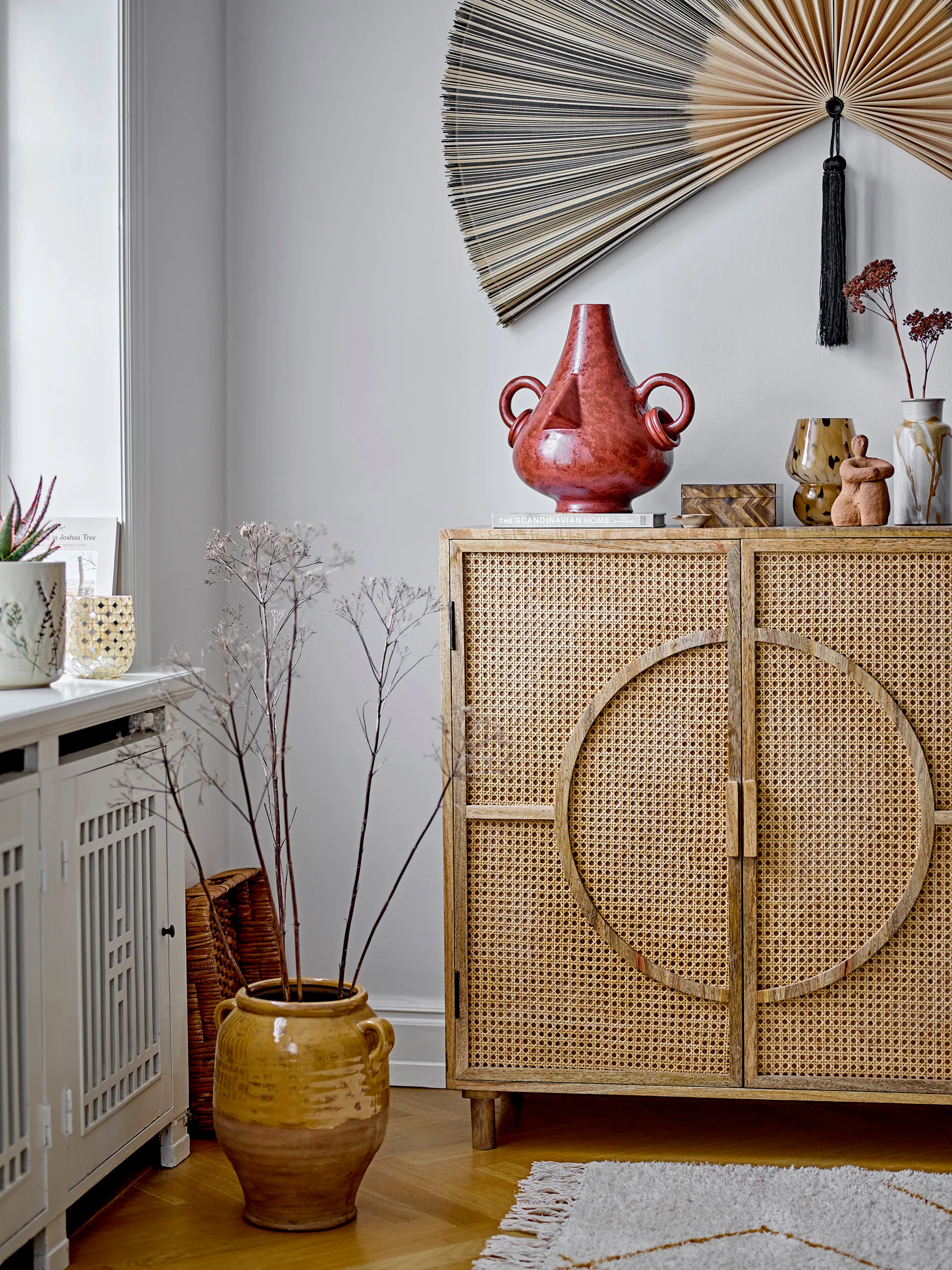 Barbette tragbare Tischleuchte, Braunes Glas Bloomingville