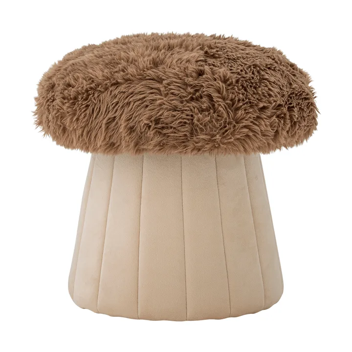 Bertil Pouf Ø37cm - Schwamm, Braun - Bloomingville