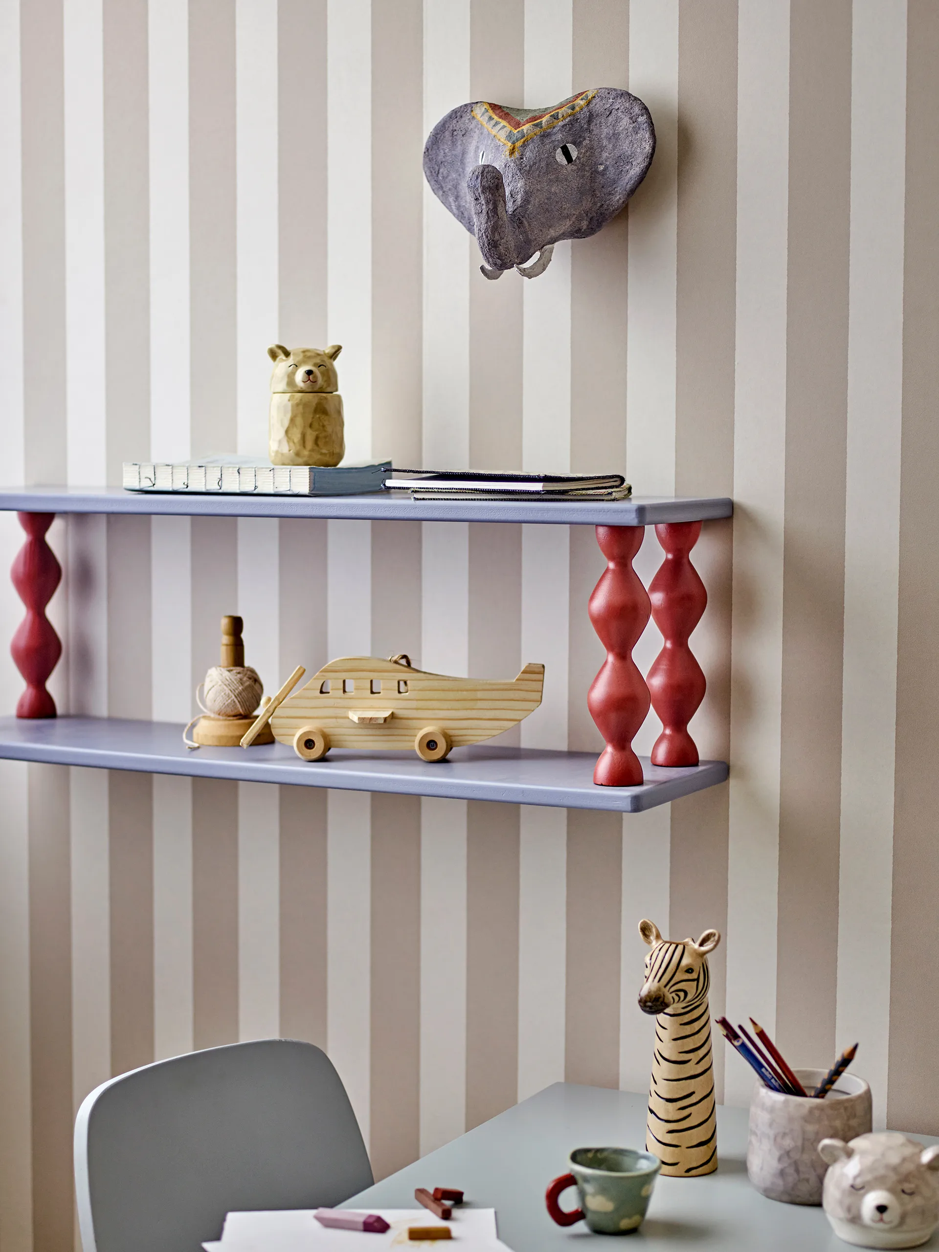 Bibiola Regal 80x26 cm, Blau Bloomingville