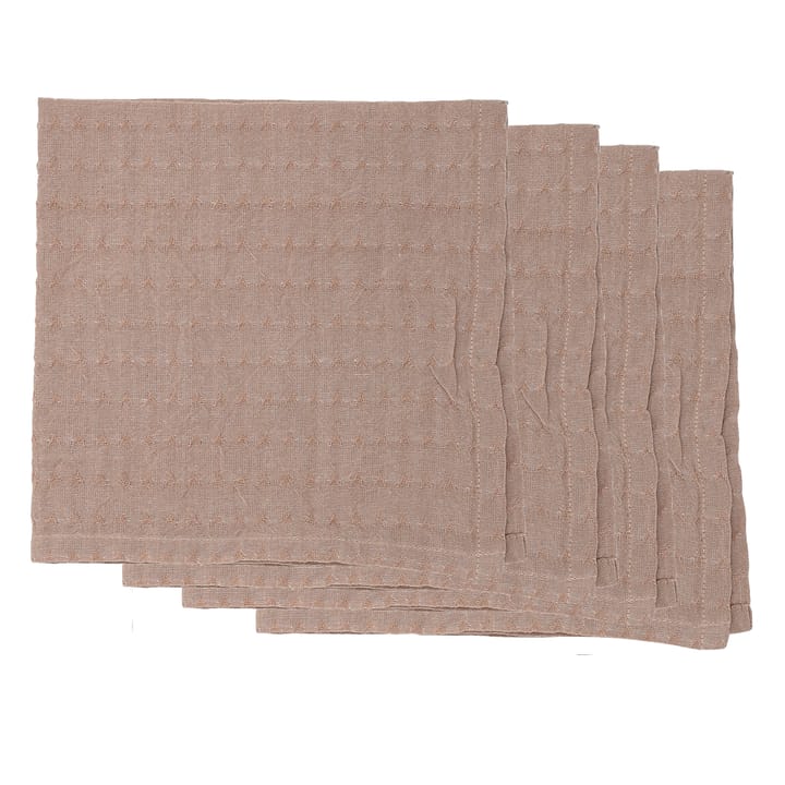 Bloomingville Baumwollservietten 4er Pack, Braun Bloomingville