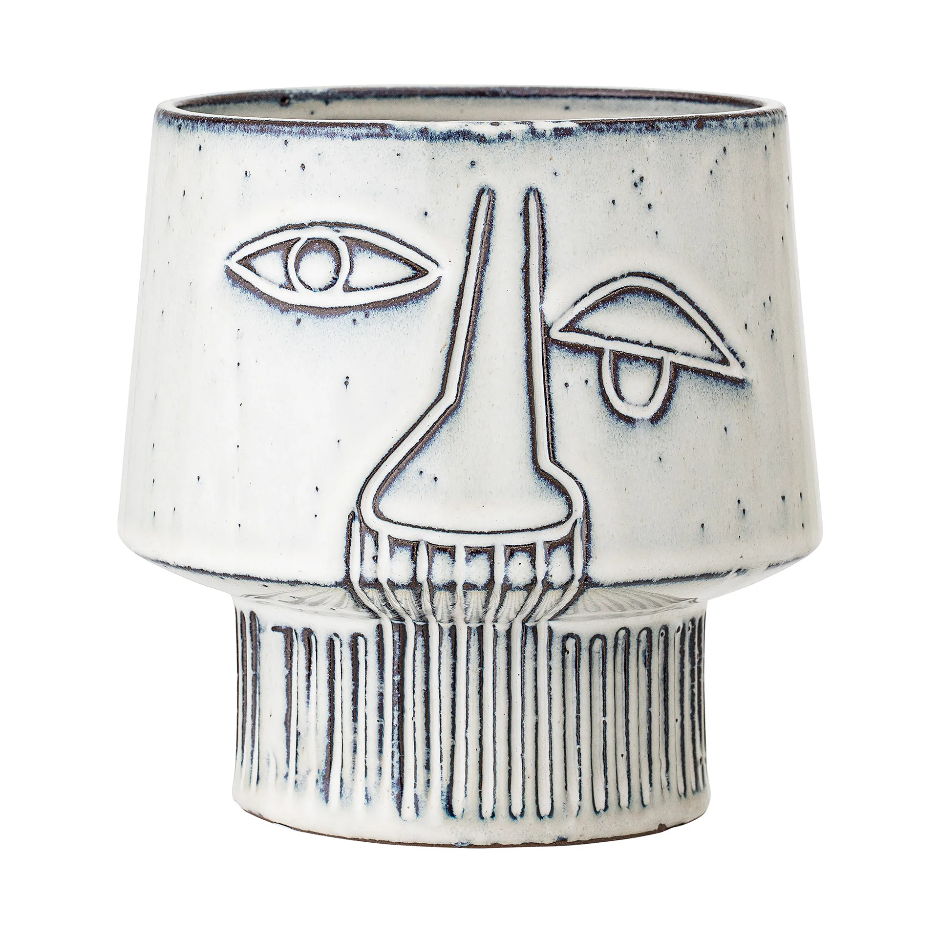 Bloomingville Blumentopf auf Fuß Ø15 cm, Grau Bloomingville