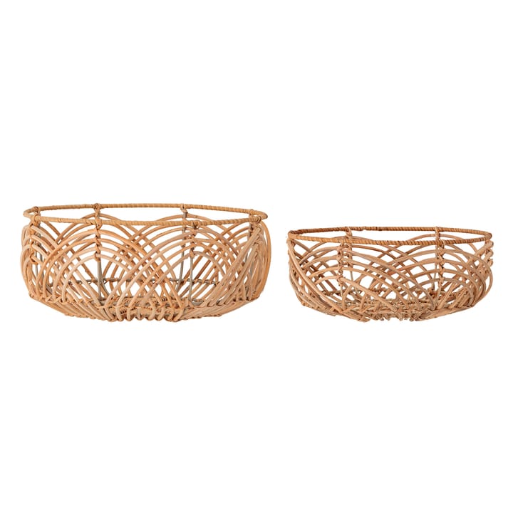 Bloomingville Brotkorb Rattan 2er Pack - Natur - Bloomingville