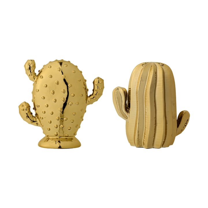 Bloomingville Deko-Kaktus 2 Teile Gold Bloomingville