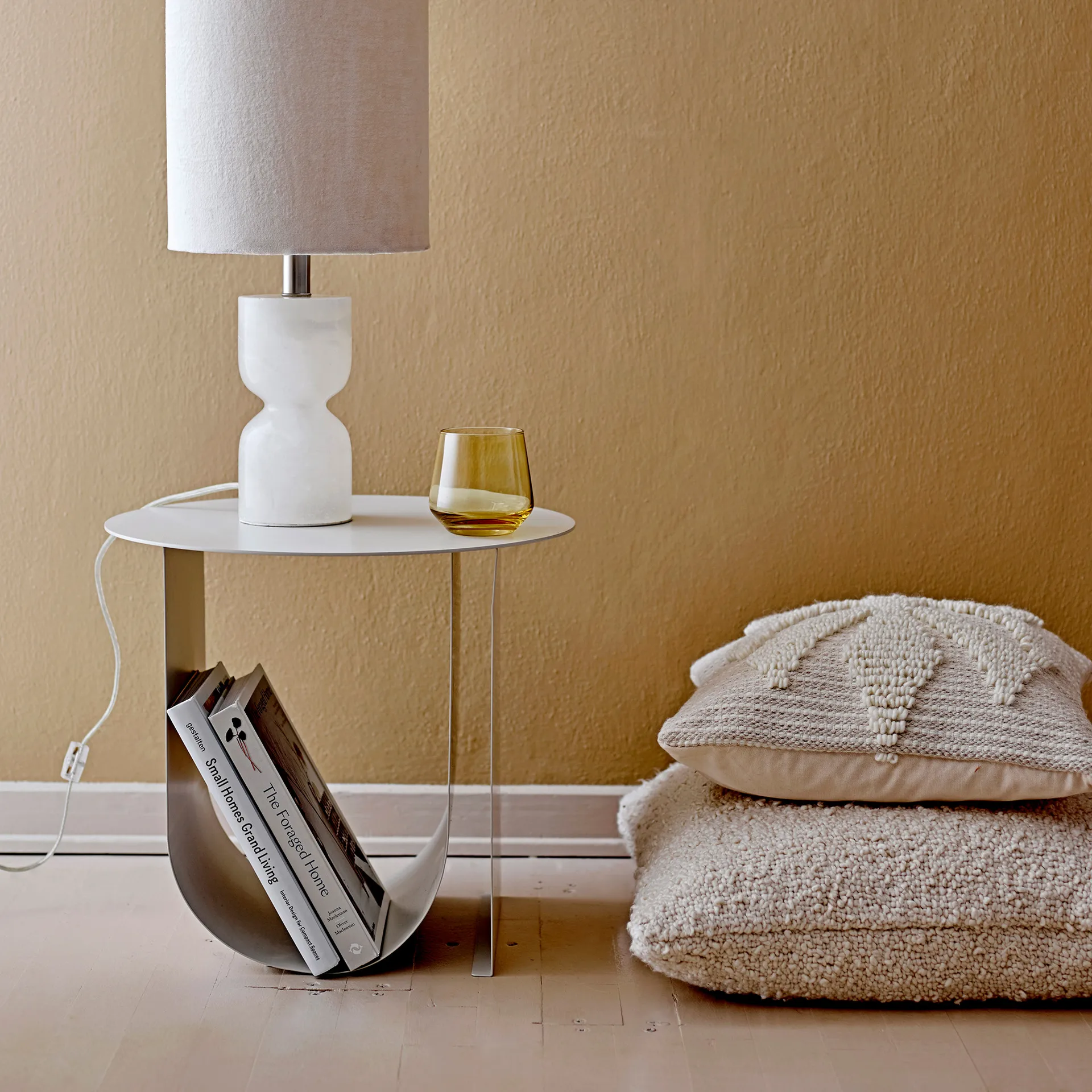 Bloomingville Kissen einfarbig 50 x 50cm, Natur Bloomingville