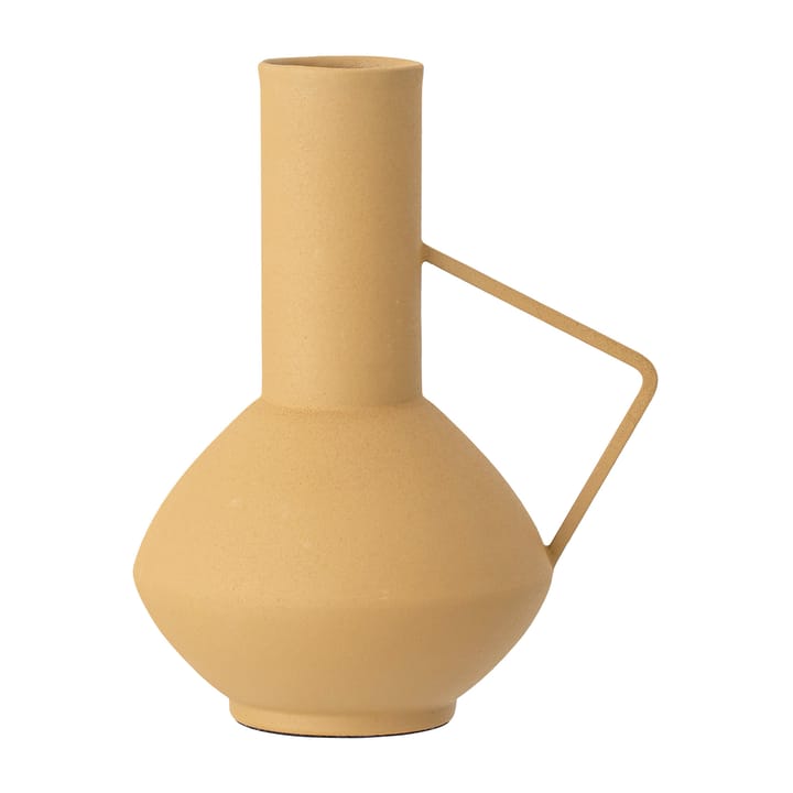 Bloomingville Metallvase mit Henkel 21cm, Gelb Bloomingville