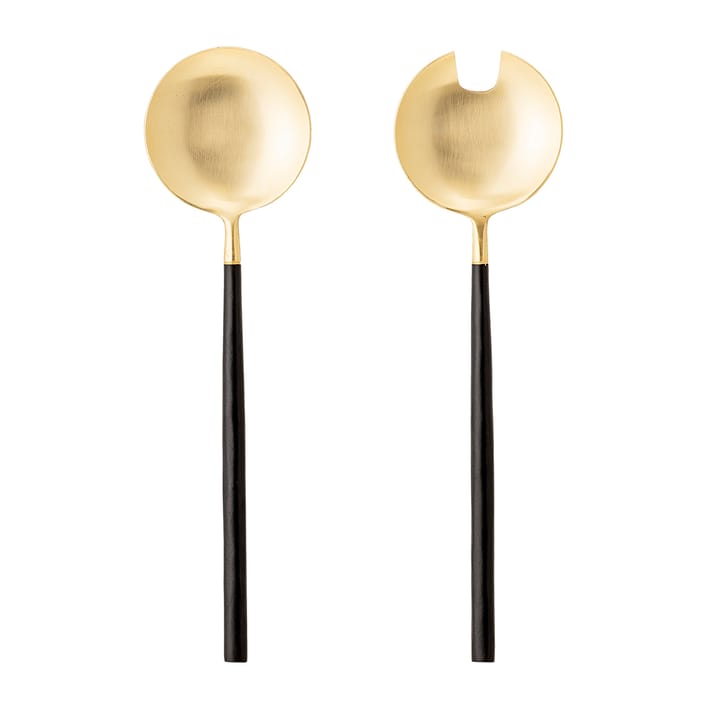 Bloomingville Salatbesteck 2 Teile - Schwarz-gold - Bloomingville