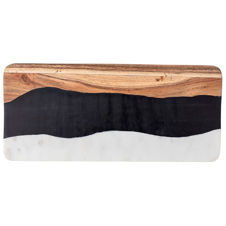 Bloomingville Schneidebrett Marmor-resin-acacia, 18 x 39,5cm Bloomingville