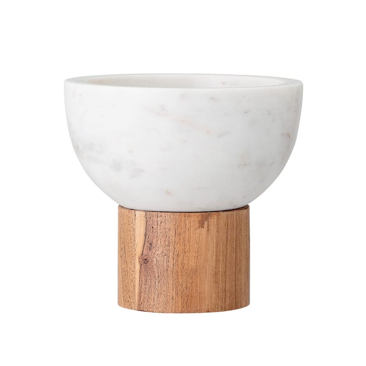 Bloomingville Servierschale Marmor Ø14,5cm - Weiß - Bloomingville