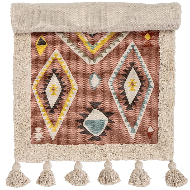 Bloomingville Teppich mit Quasten 120 x 65cm, Multi Bloomingville