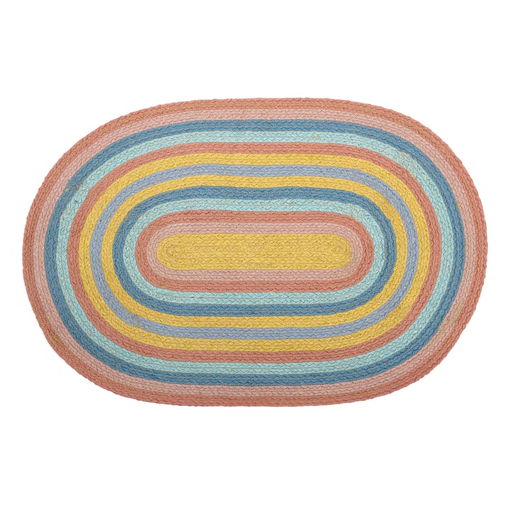 Bloomingville Teppich Regenbogen Jute, Multi Bloomingville
