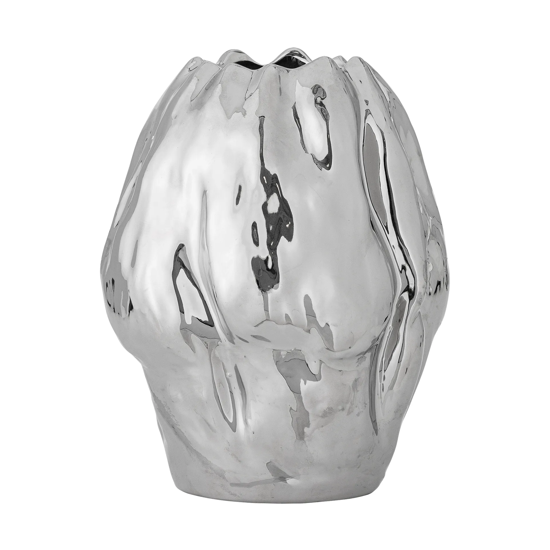 Bobby Vase 23,5x29 cm, Silber Bloomingville
