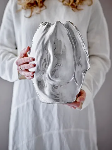 Bobby Vase 23,5x29 cm - Silber - Bloomingville
