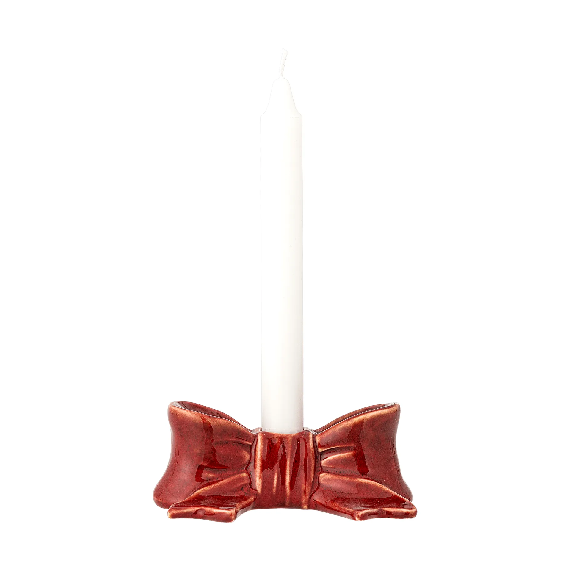 Bow Kerzenhalter, Rot, 11,5 cm Bloomingville
