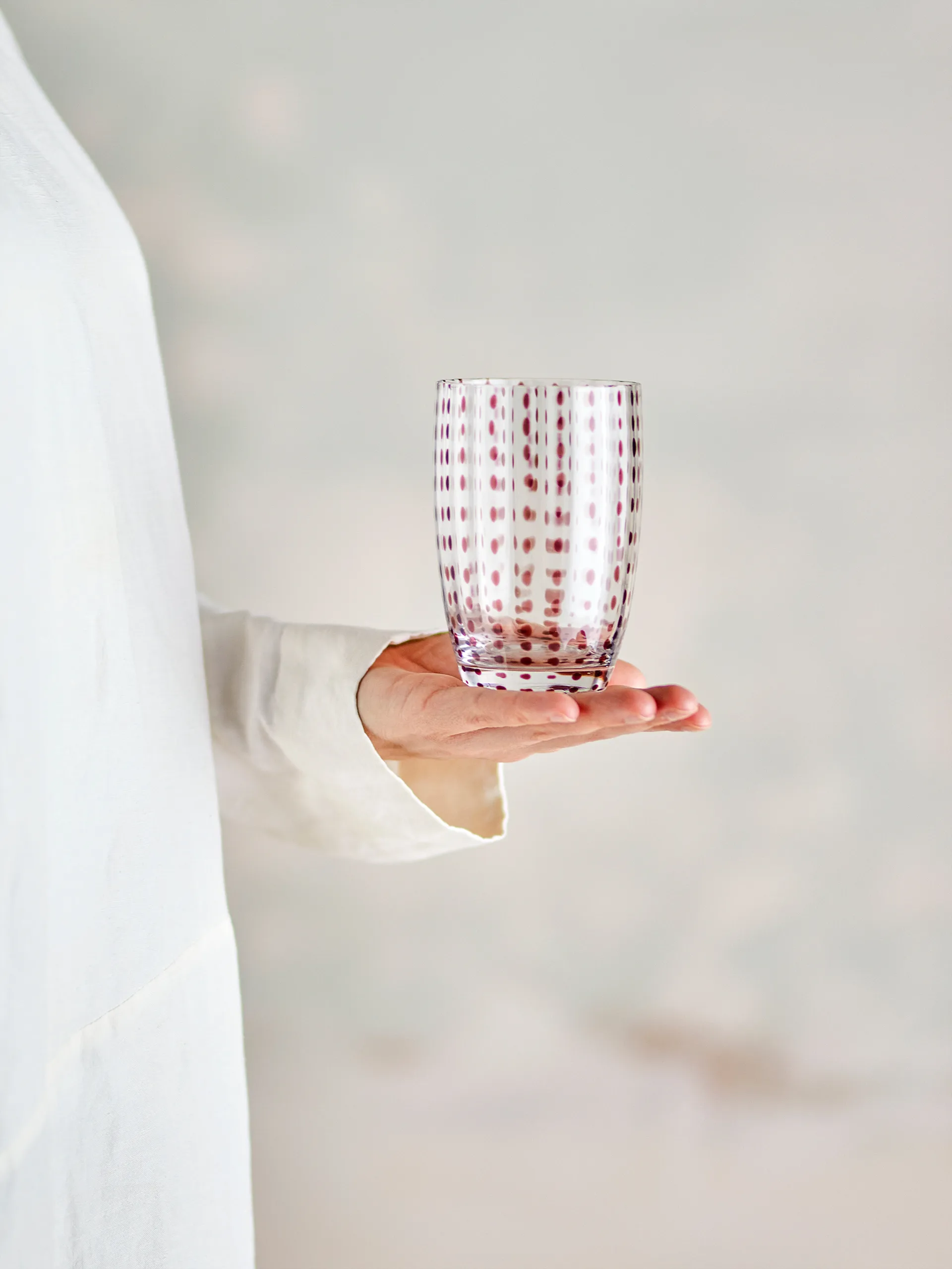 Brinley Trinkglas 4-teilig, Braun Bloomingville