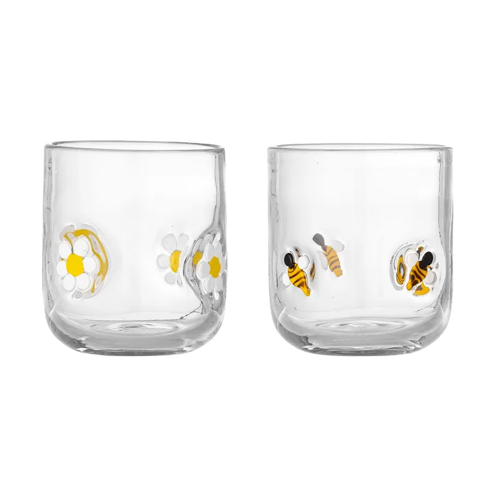 Buzz Trinkglas - Klar, 2-teilig - Bloomingville