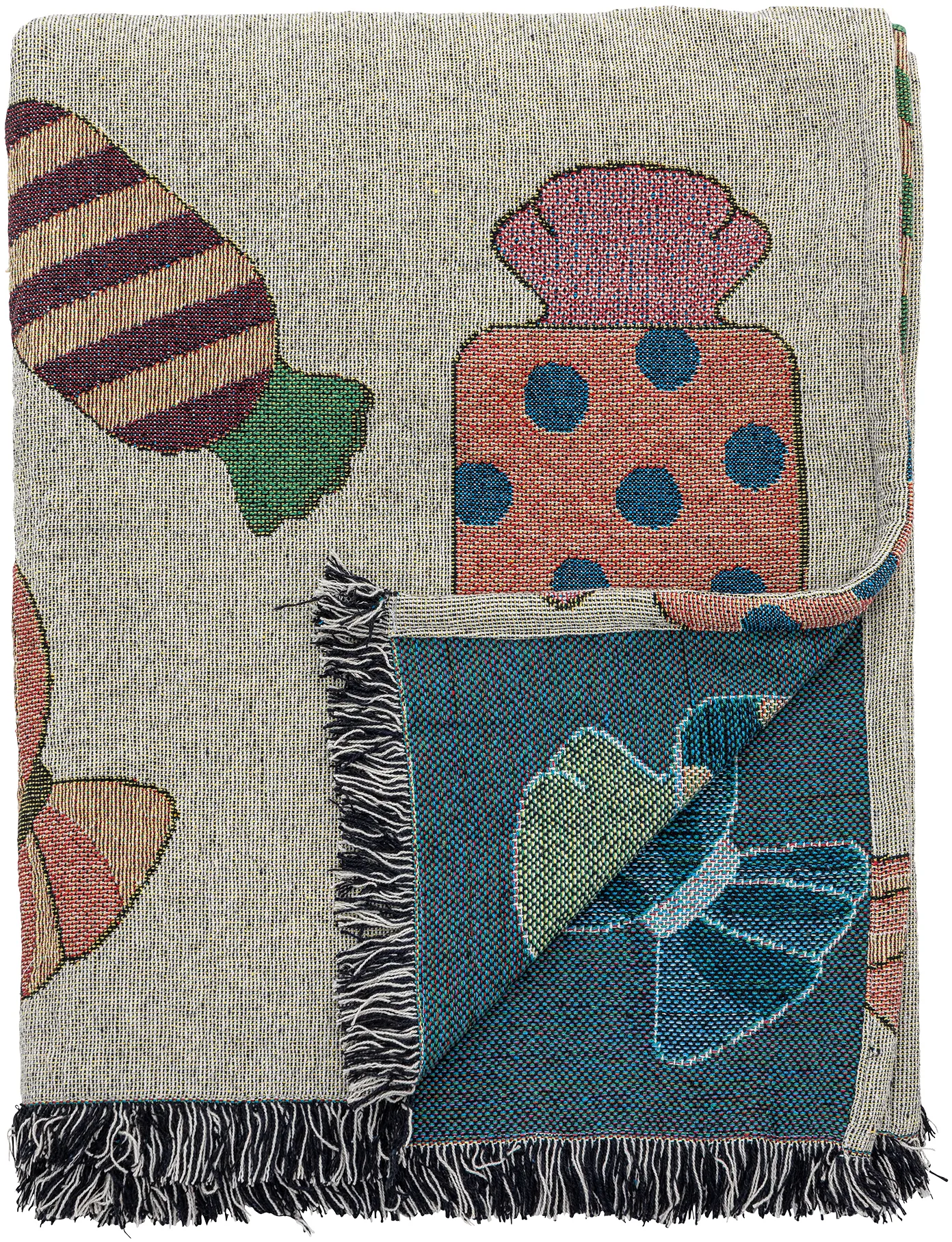 Caramella Decke 130x150 cm, Natur Bloomingville