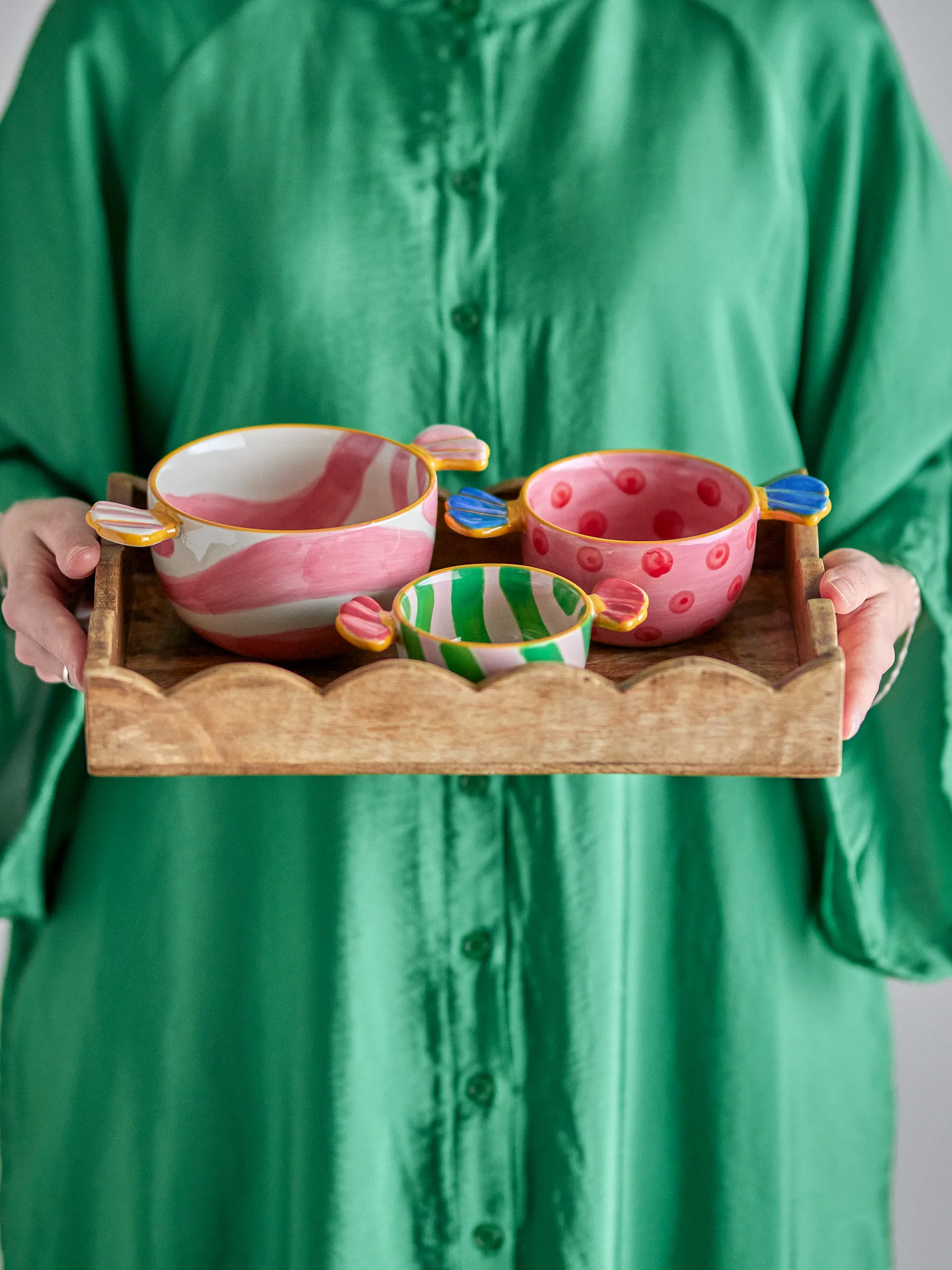 Caramella Schalen 3-teilig, Rosa Bloomingville