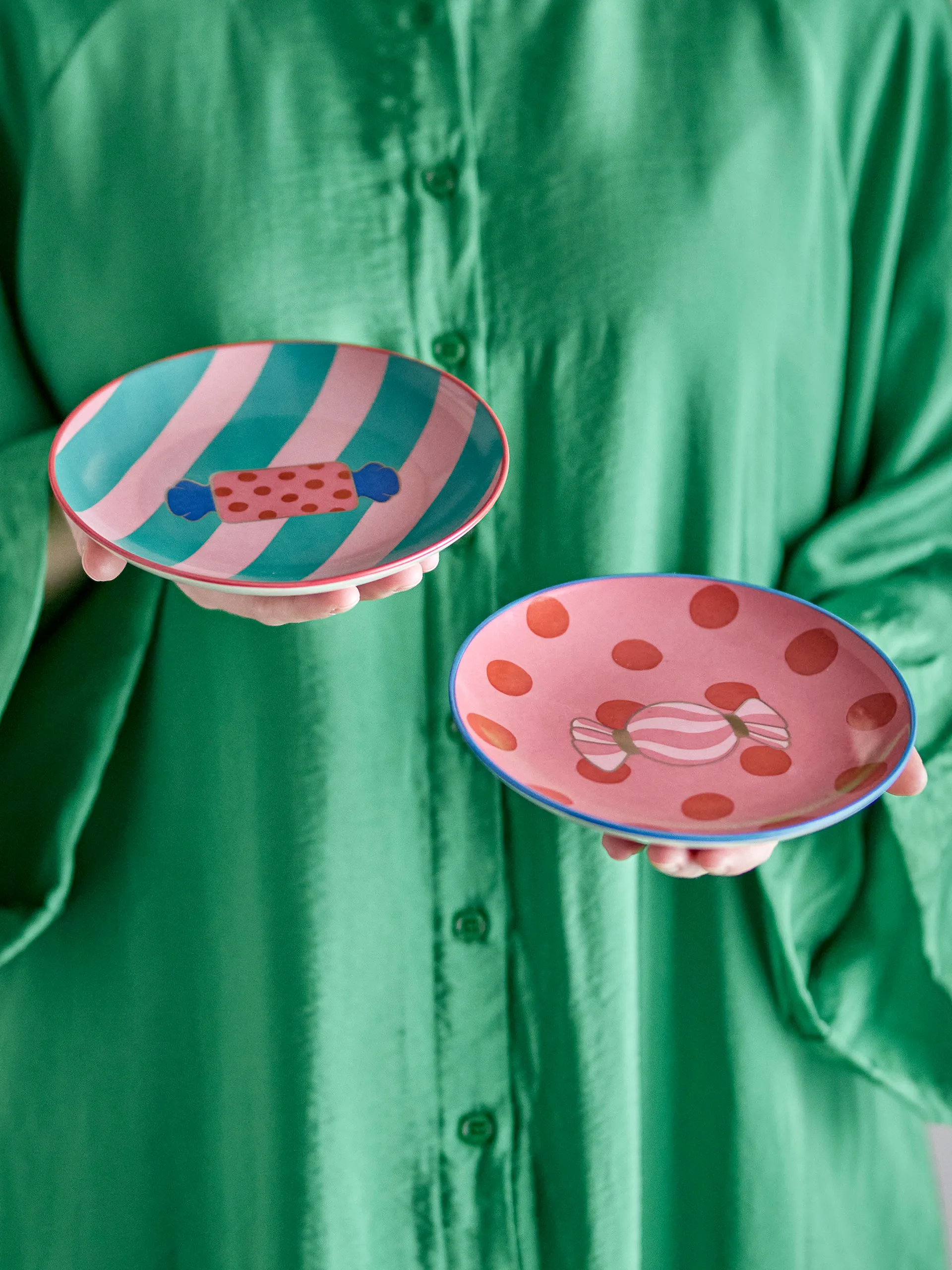 Caramella Teller Ø16 cm 2-teilig, Rosa Bloomingville