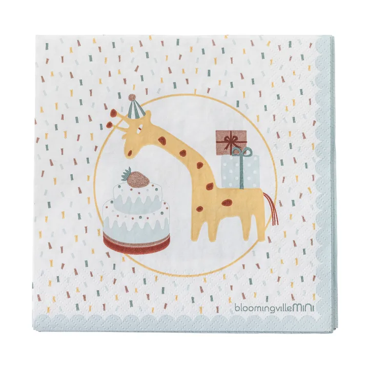 Celebrate Papierserviette 20-pack - Blau - Bloomingville