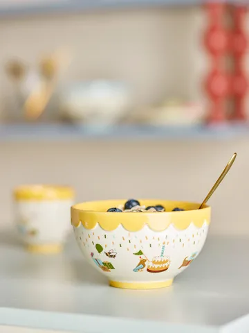 Celebrate Schale Ø13,5 cm - Gelb - Bloomingville