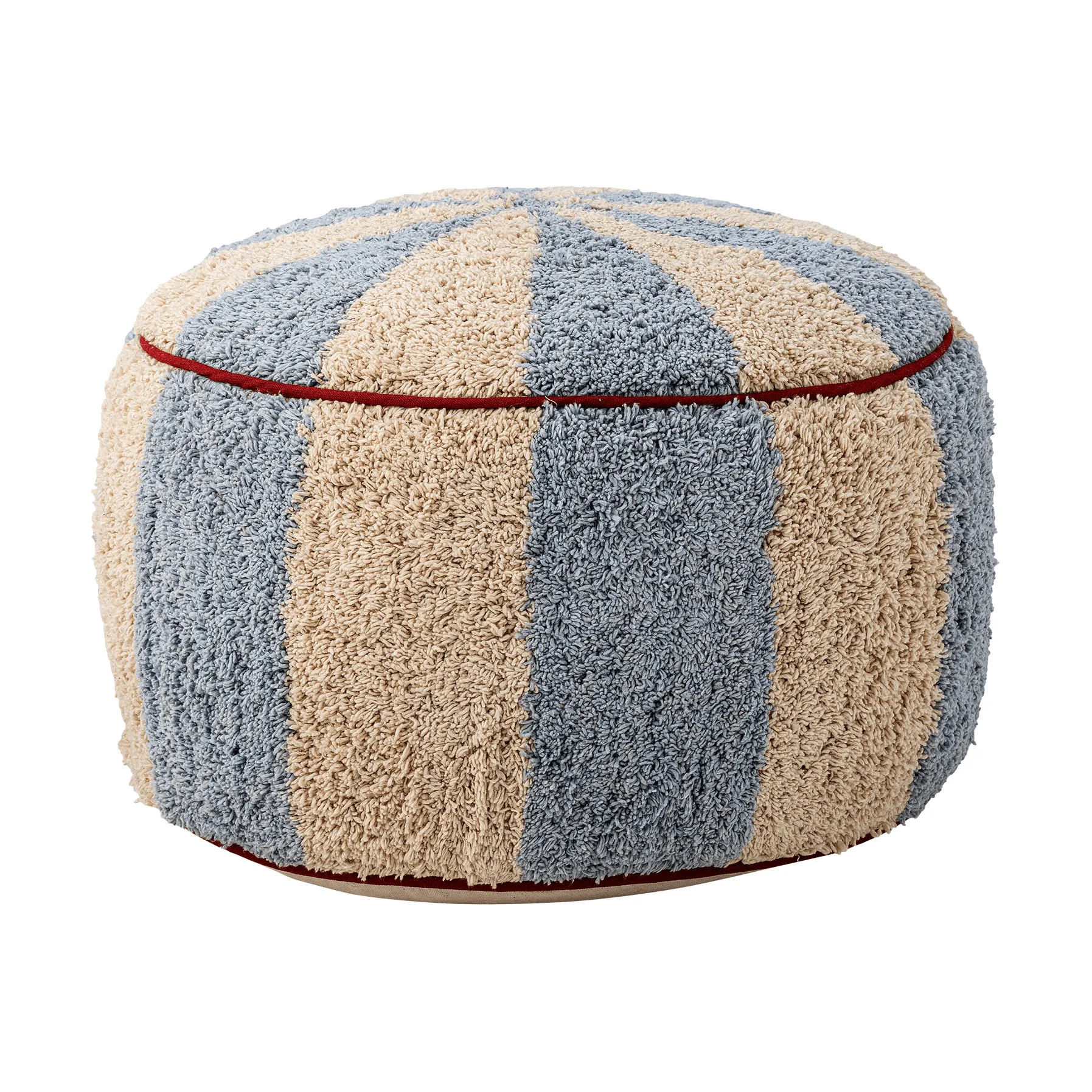 Charoline Pouf Ø44cm, Blau-Weiß-Rot Bloomingville