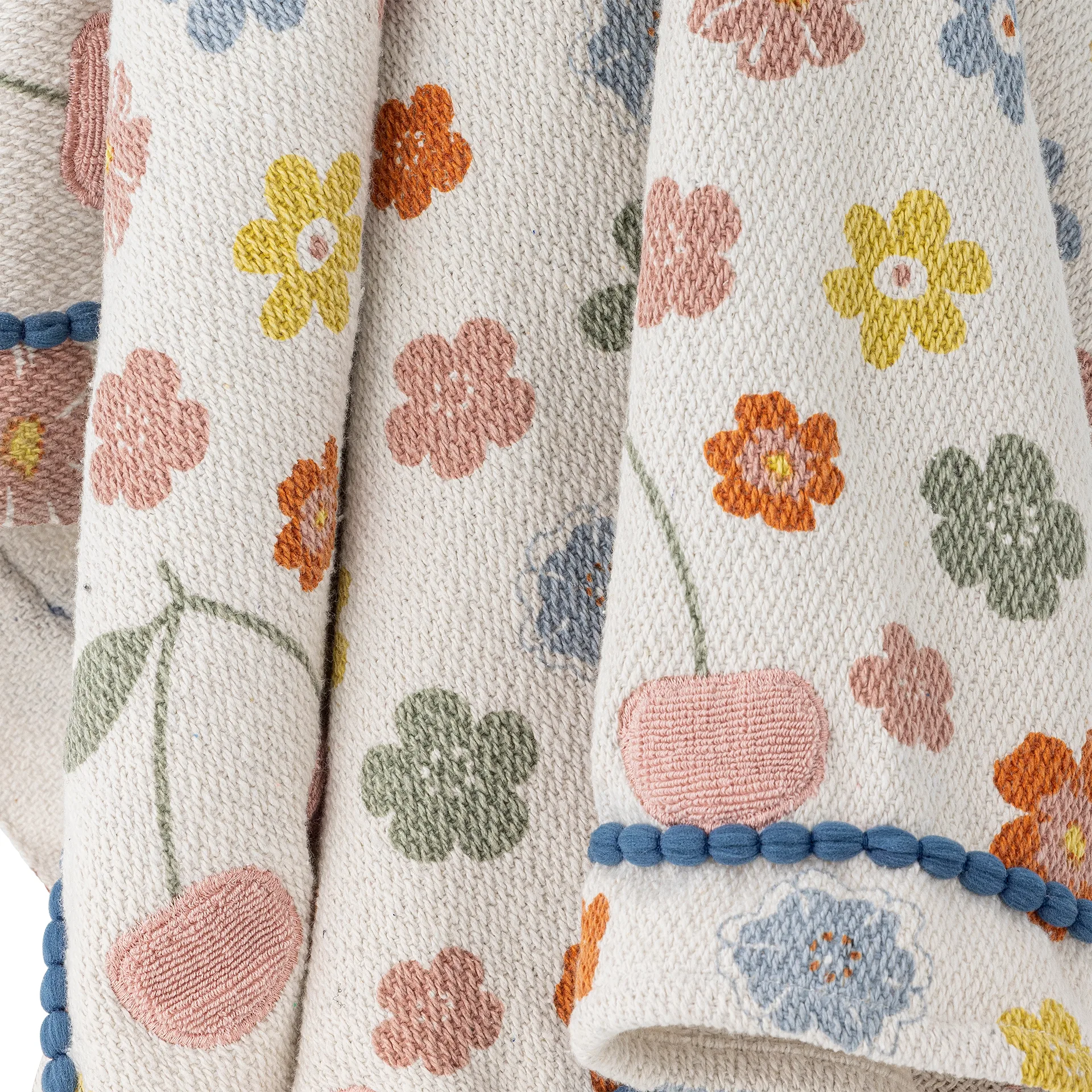 Cherry Baumwollplaid 160x130 cm, Rose Bloomingville