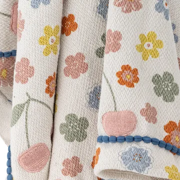 Cherry Baumwollplaid 160x130 cm - Rose - Bloomingville