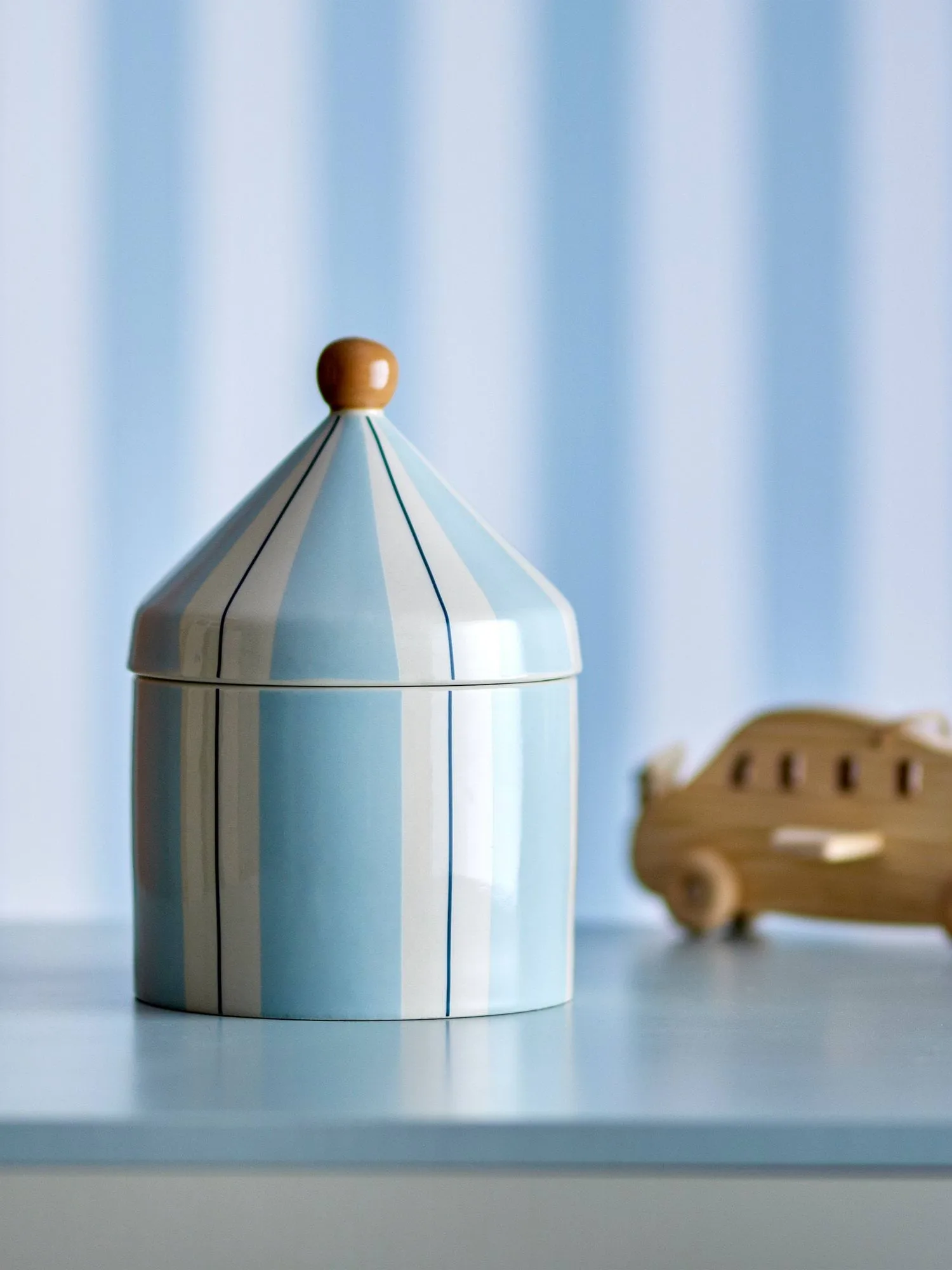 Cimmi Dose mit Deckel, Blau Bloomingville