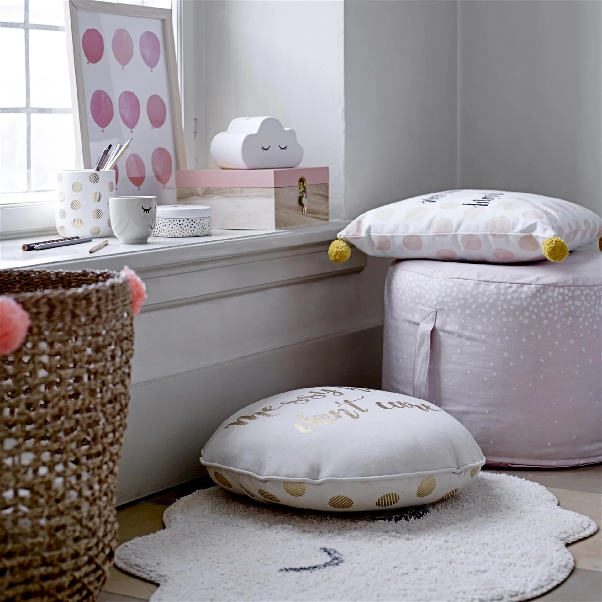 Cloud Kinderteppich, Natur Bloomingville