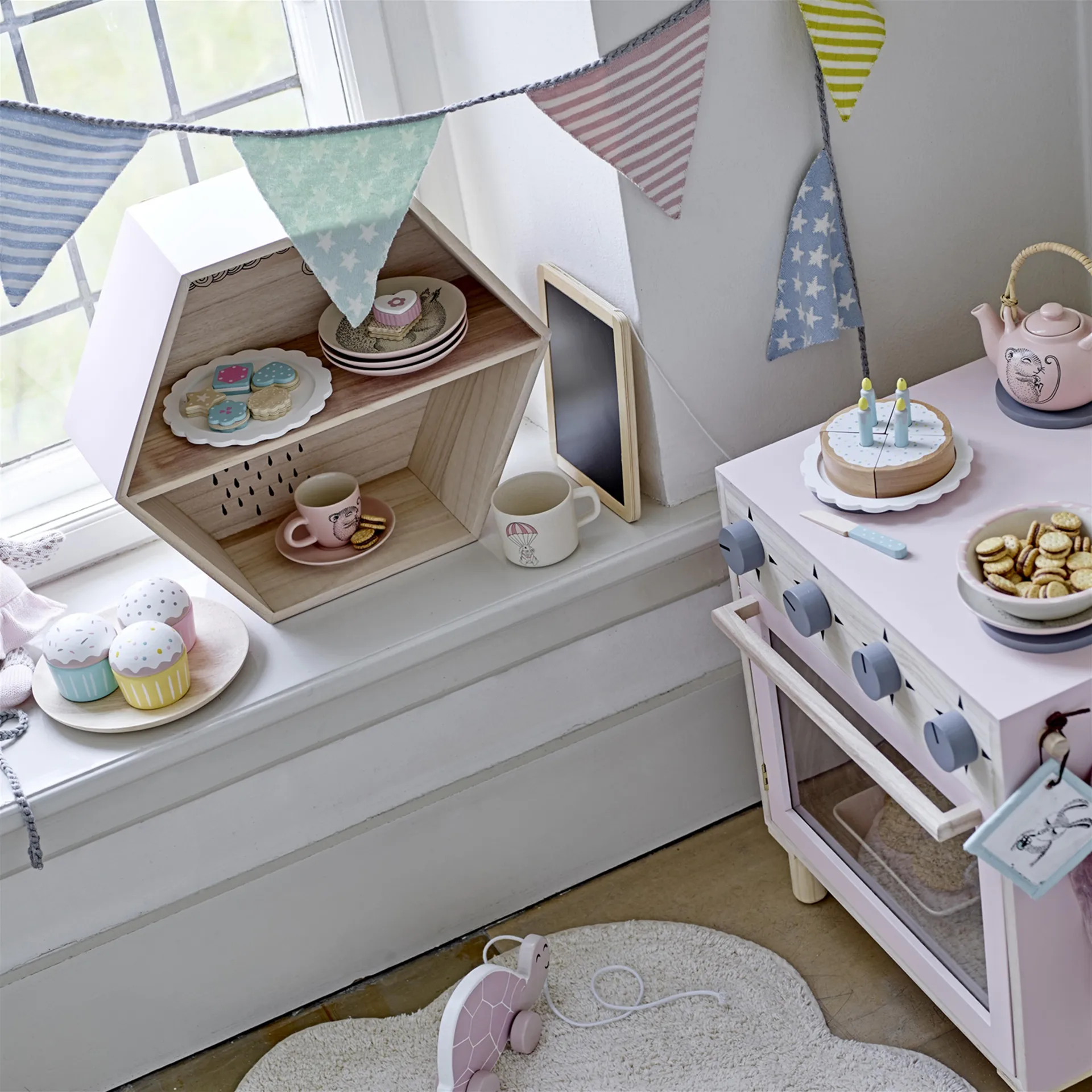 Cloud Kinderteppich, Natur Bloomingville