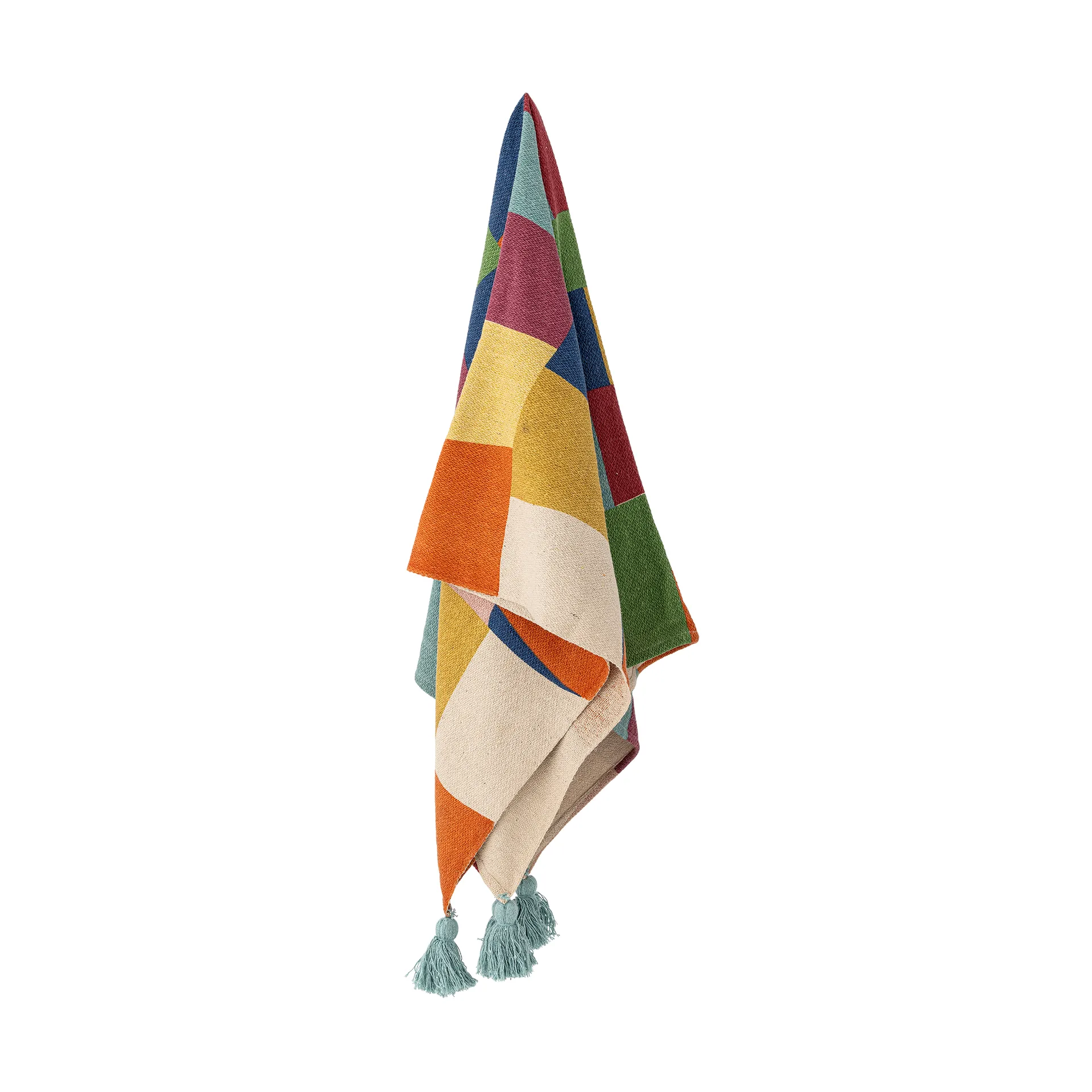 Colorine Baumwollplaid 160x130 cm, Blau Bloomingville