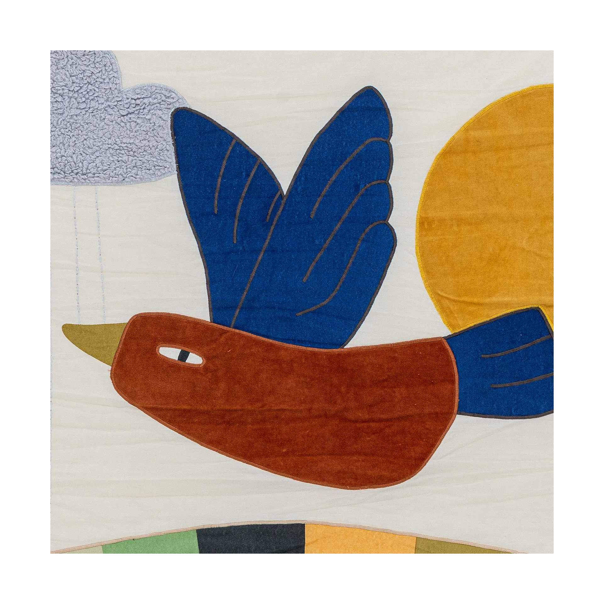 Colorine Wanddekoration Baumwolle 101x101 cm, Natur Bloomingville