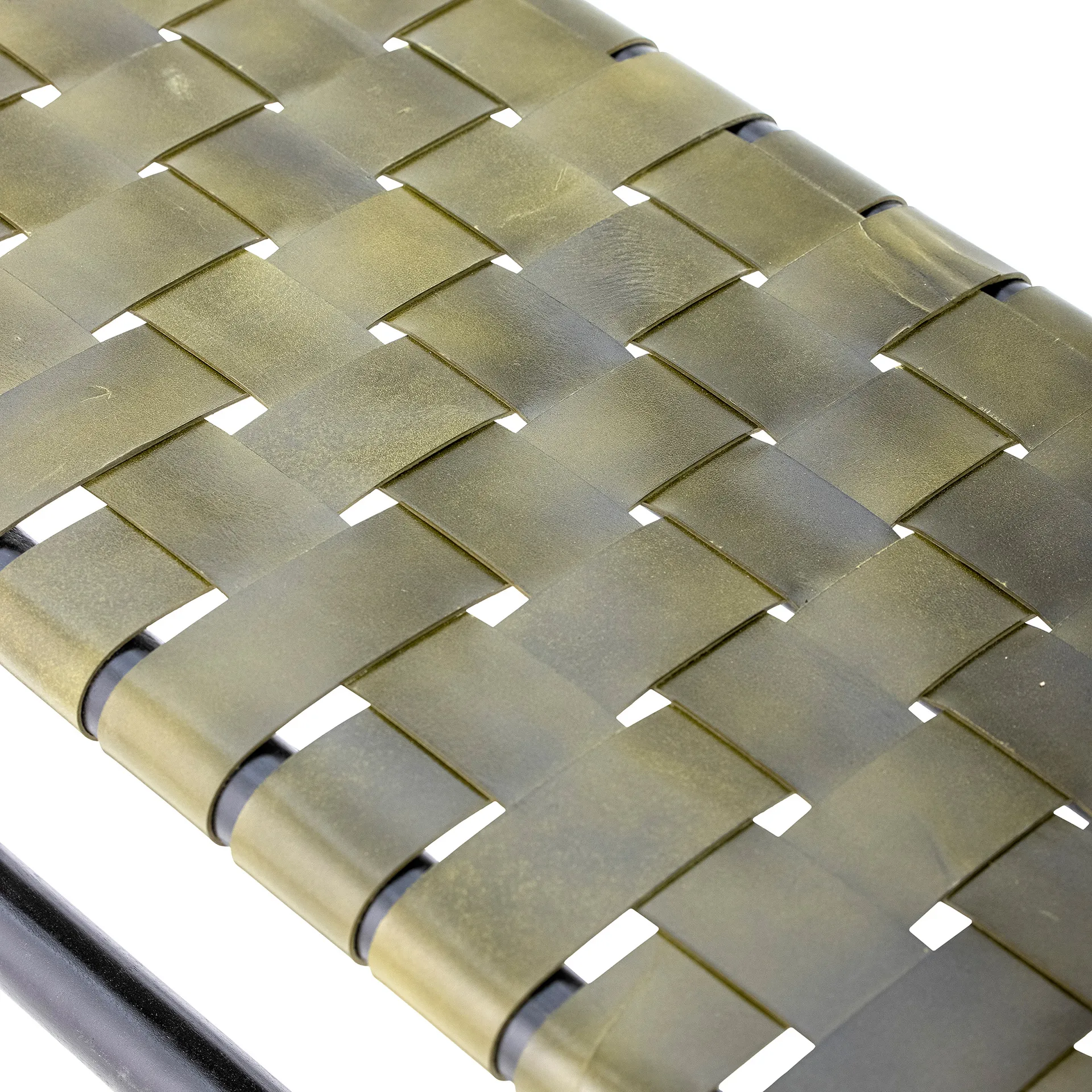 Conner Bank, Schwarz-grünes Leder Bloomingville