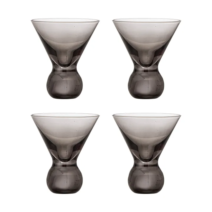 Corliss Cocktailglas 4-teilig - Grau - Bloomingville