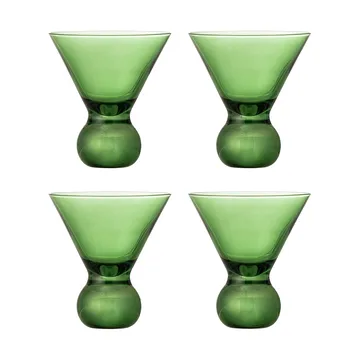 Corliss Cocktailglas 4-teilig - Grün - Bloomingville