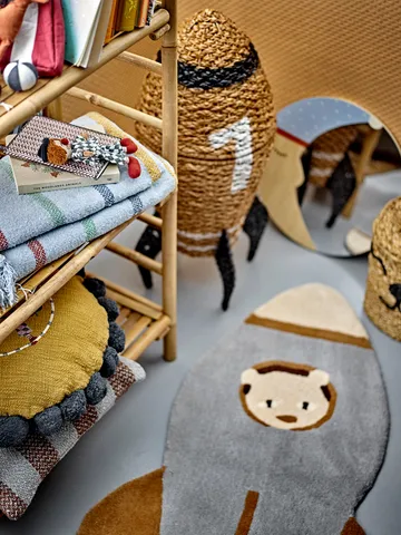 Cosmina Aufbewahrungskorb mit Deckel Ø40x68,5 cm - Natur - Bloomingville