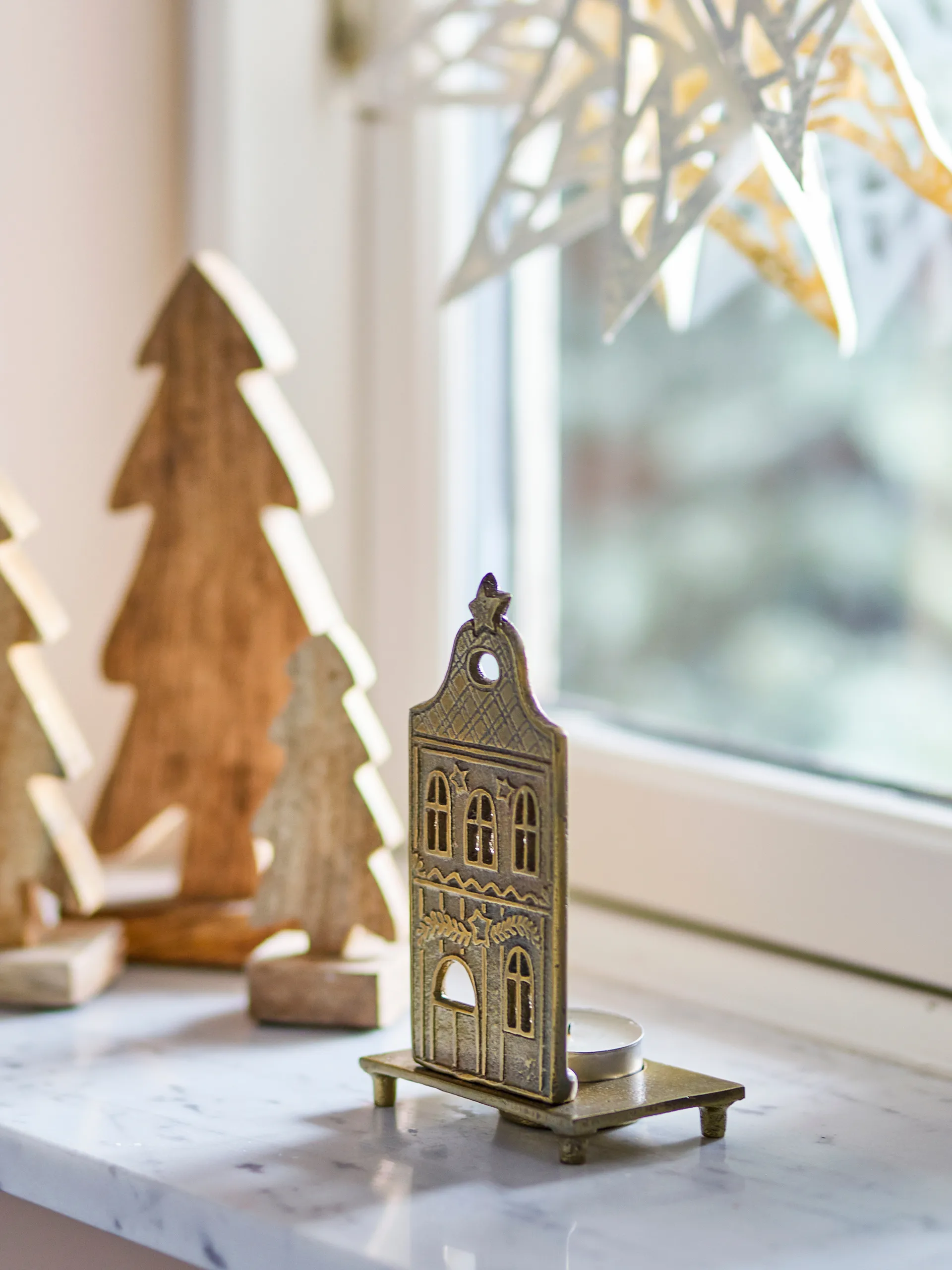 Crista Teelichthalter 5,5x14 cm, Messing Bloomingville