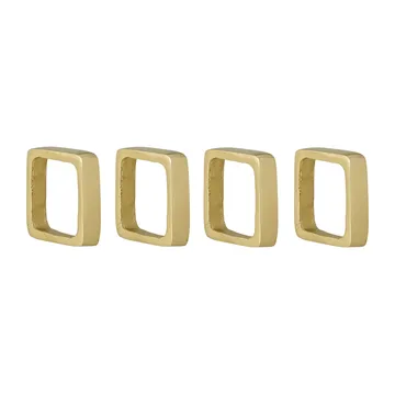 Cybelle Serviettenring 4,5 x 4,5cm 4er Pack - Gelb - Bloomingville