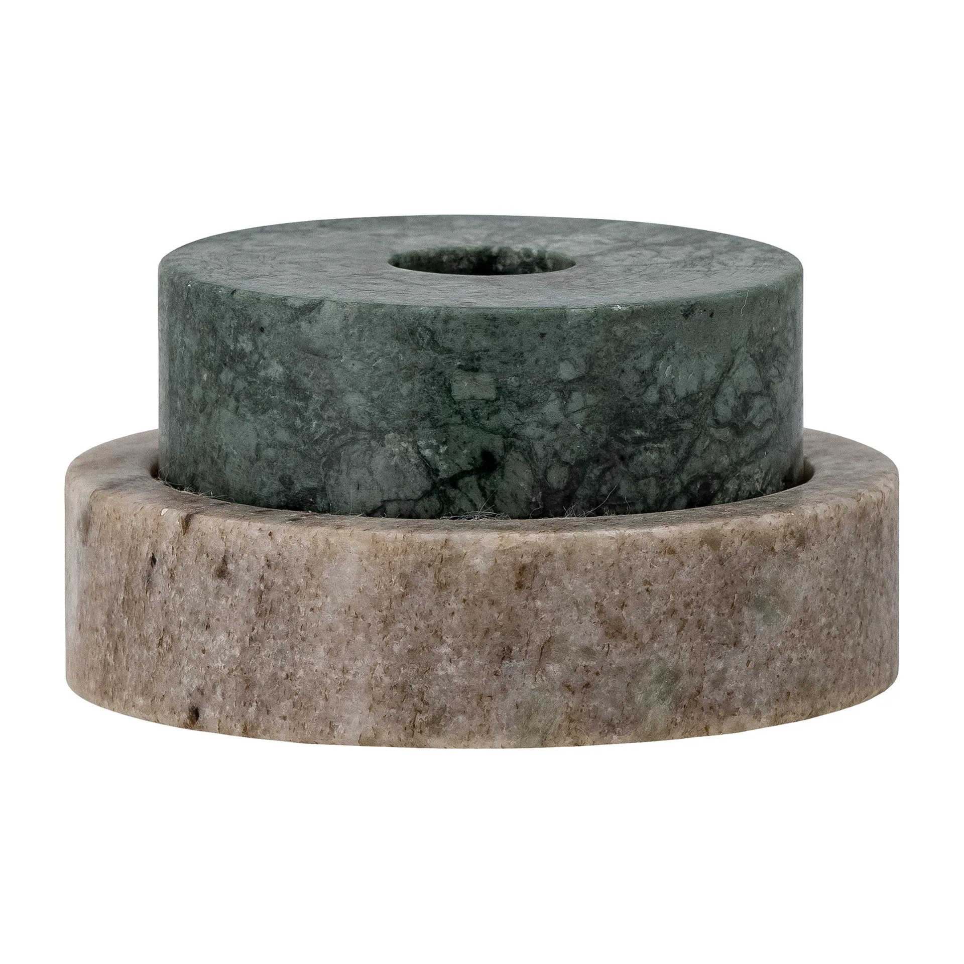 Dalin Kerzenhalter Ø10cm, Grüner Marmor Bloomingville