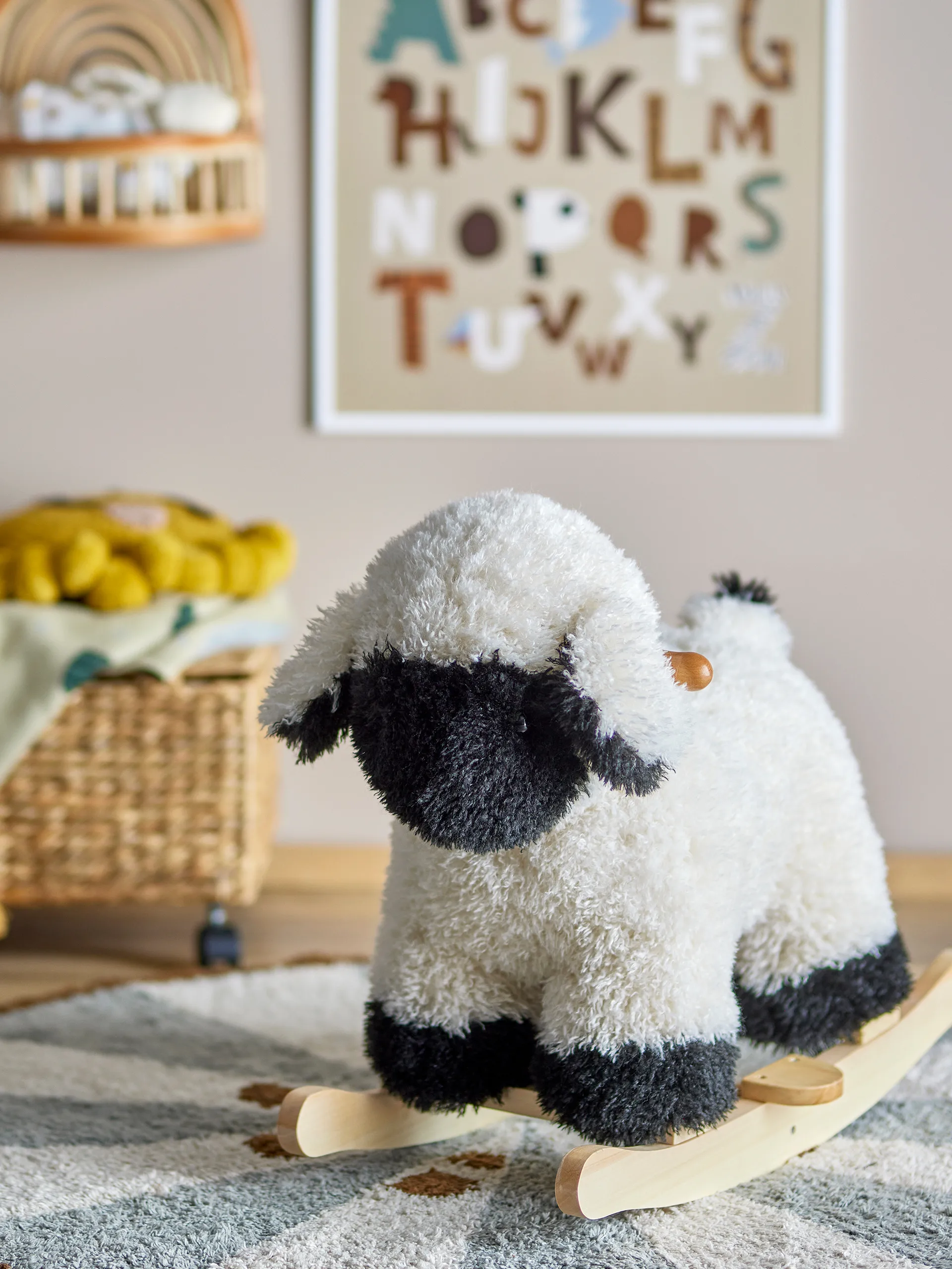 Dolly Schaukeltier Schaf, Weiß Bloomingville