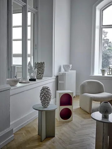 Edith Beistelltisch Ø40 cm - Weiß - Bloomingville