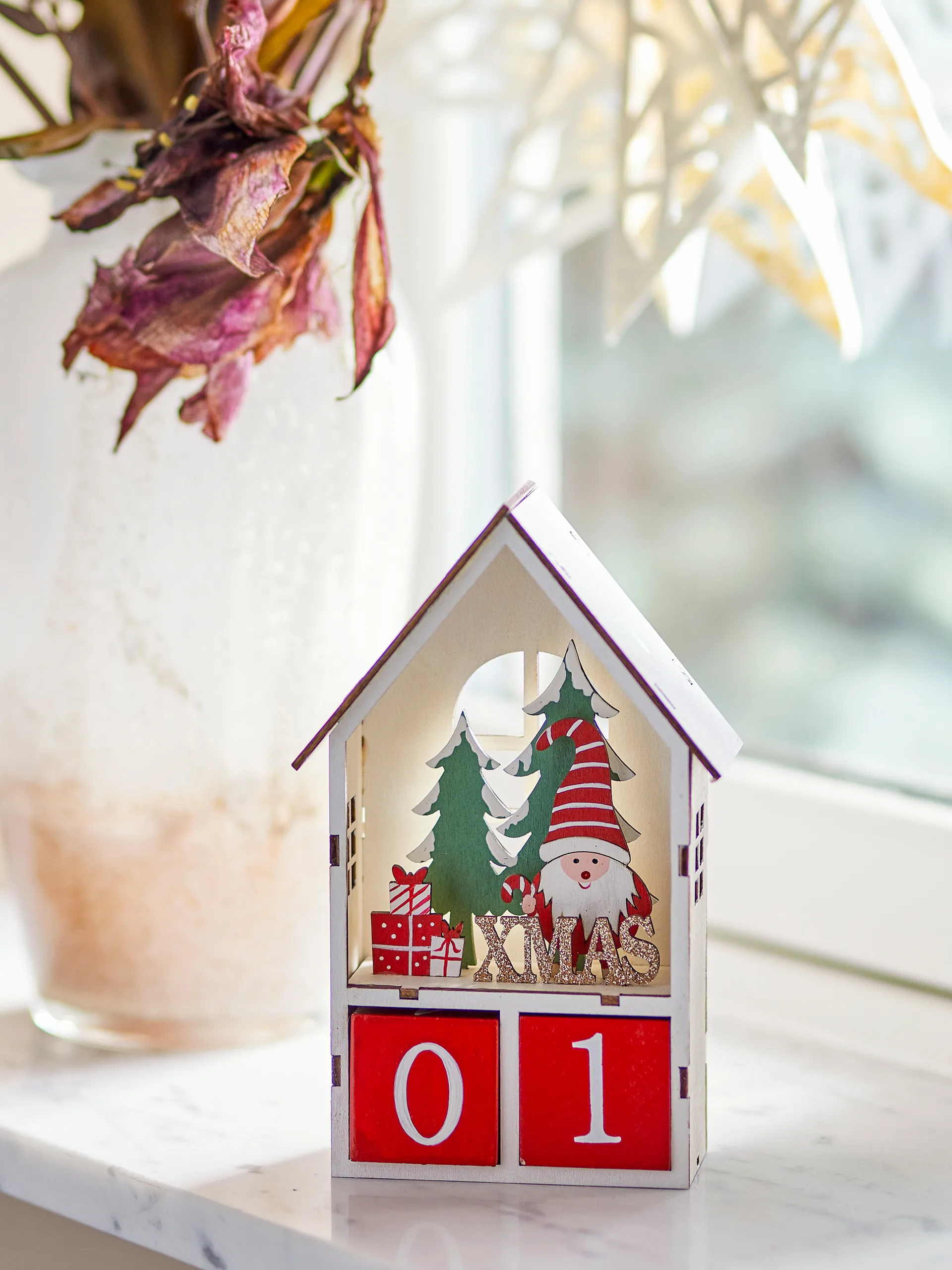 Edmund Kalender mit Datum, Rot Bloomingville