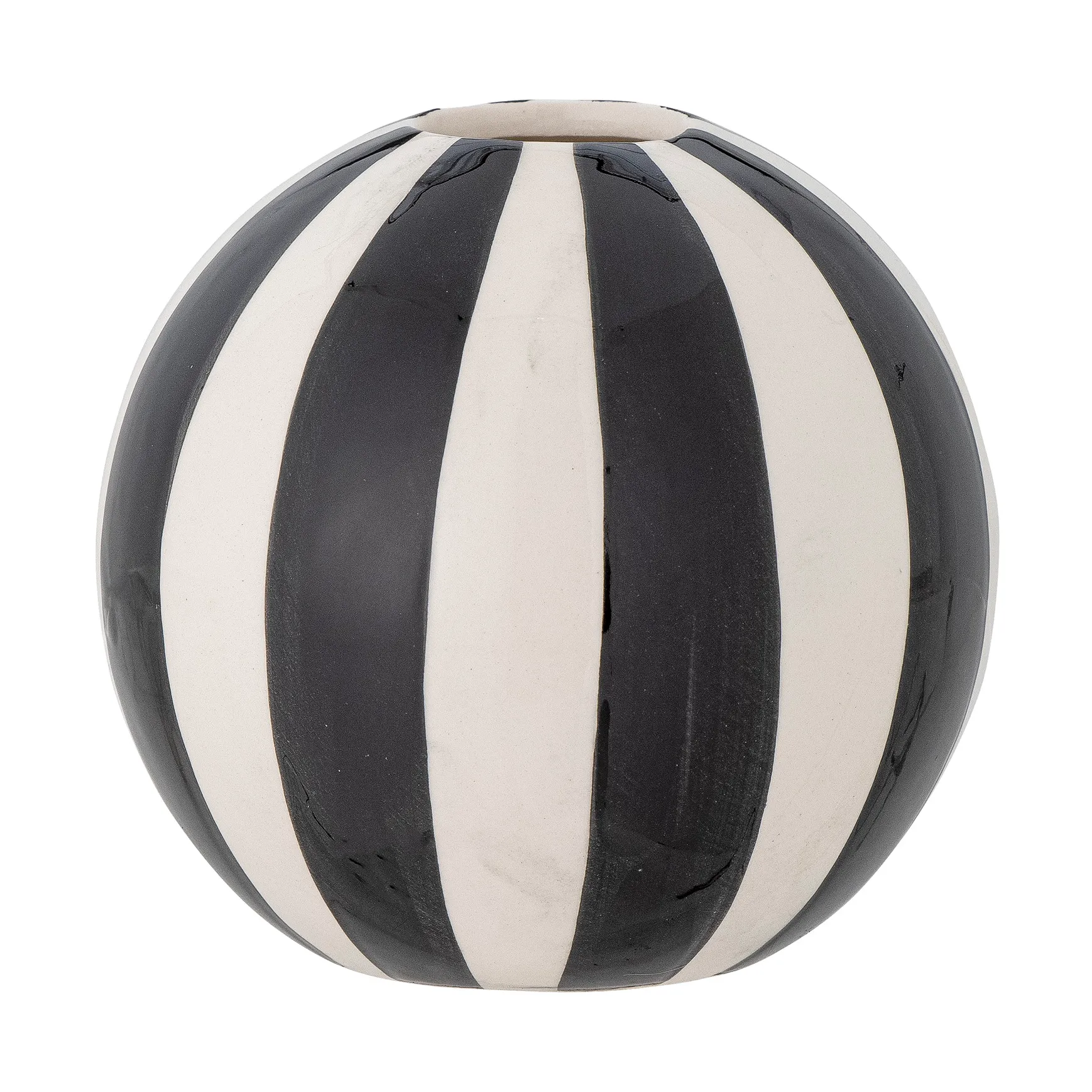 Eja Vase Ø10,5cm, Schwarz-weiß Bloomingville