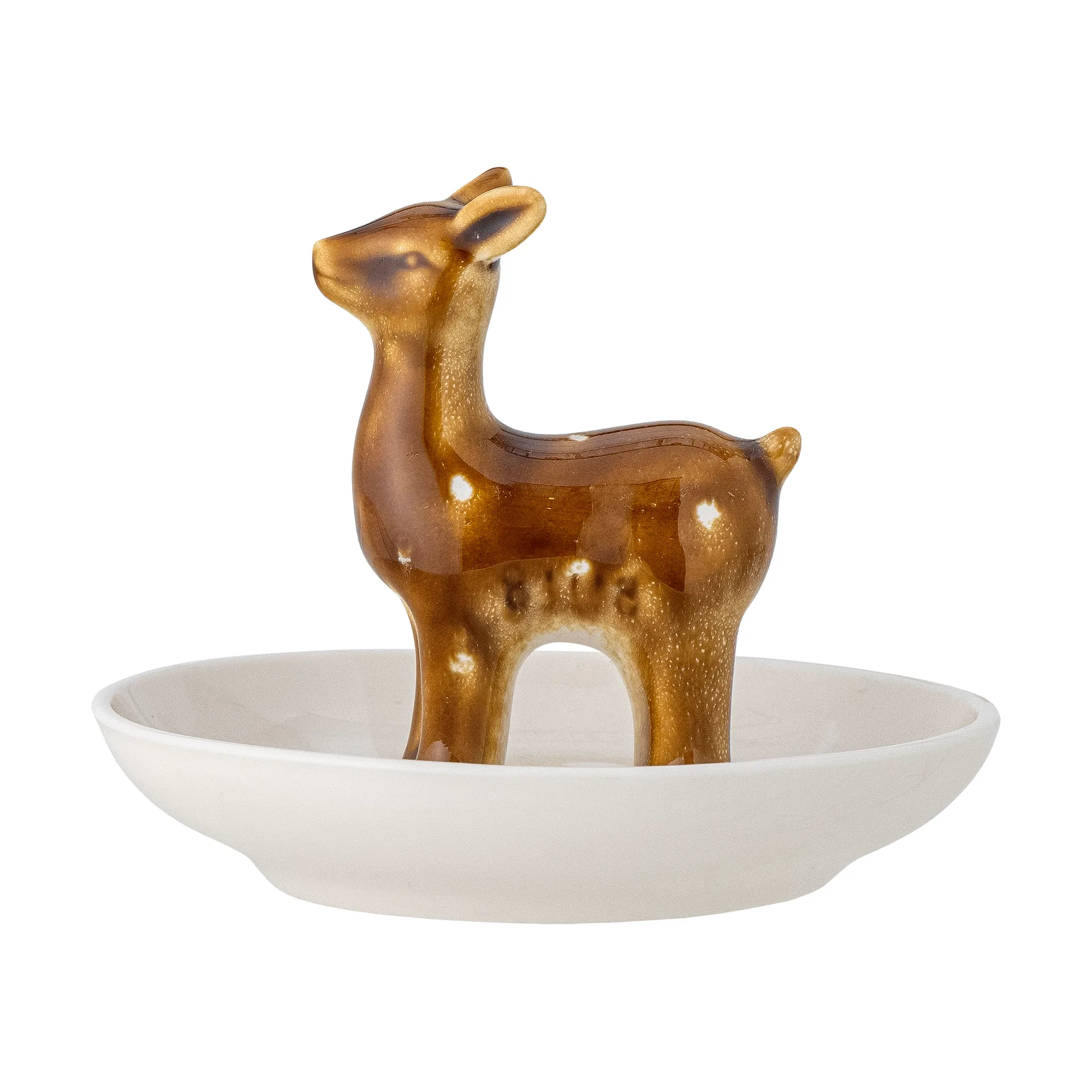 Eli Schale Ø11 cm, Weiß-messing Bloomingville