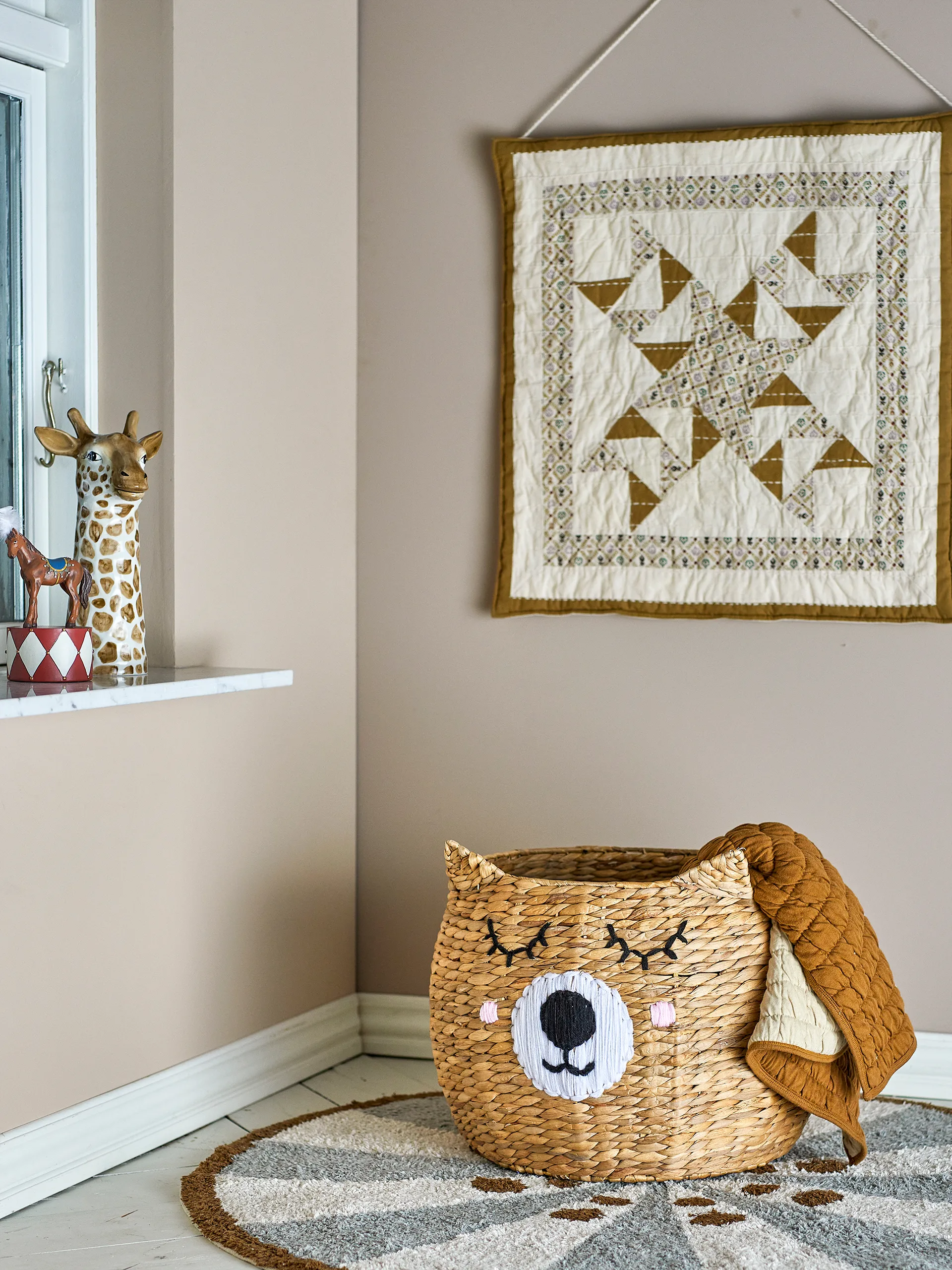 Eman Aufbewahrungskorb Ø50x40 cm, Natur Bloomingville