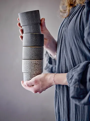 Ewan Tasse 4-teilig - Braun - Bloomingville