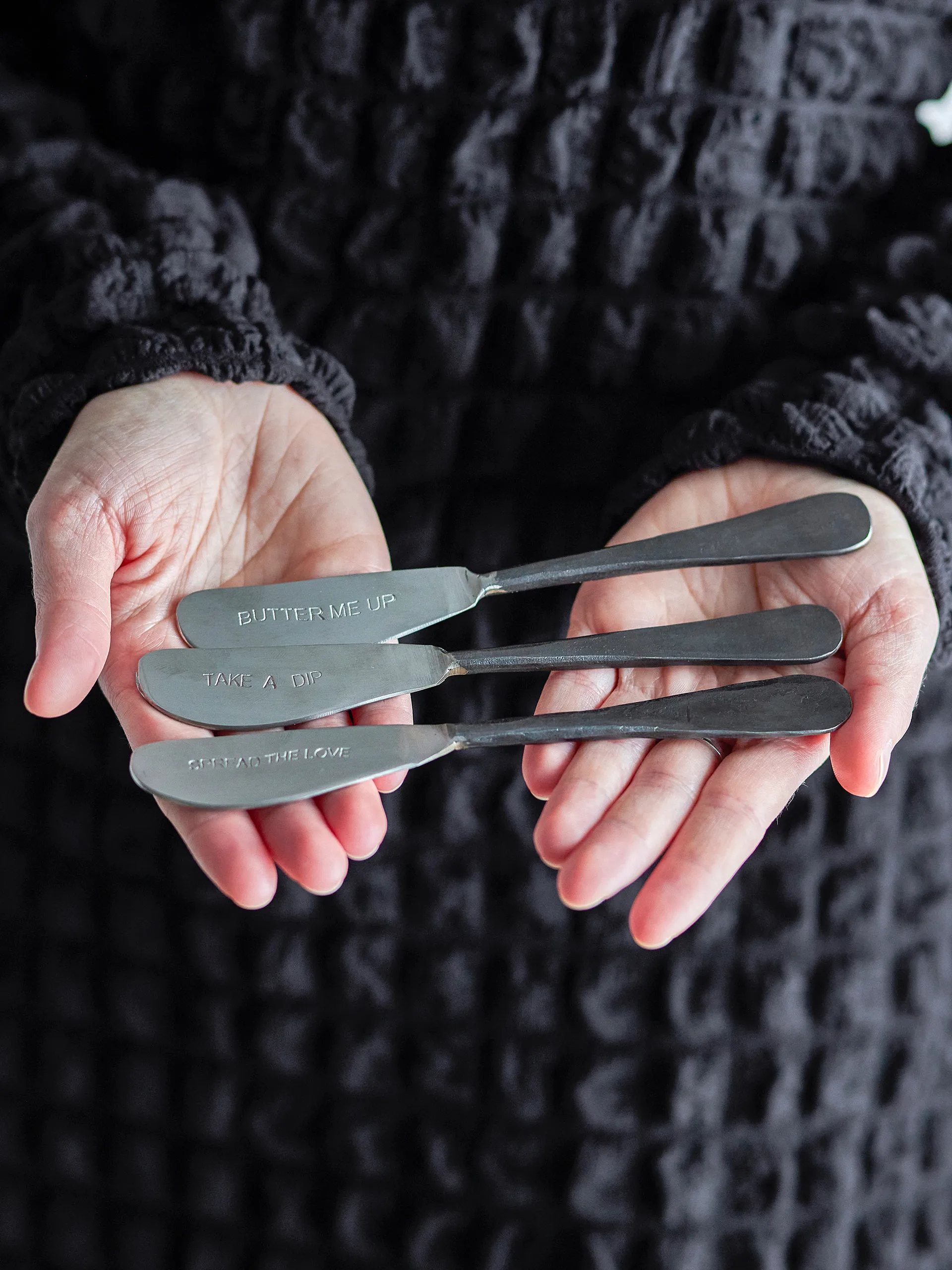 Fabricio Buttermesser 3-teilig, Edelstahl Bloomingville