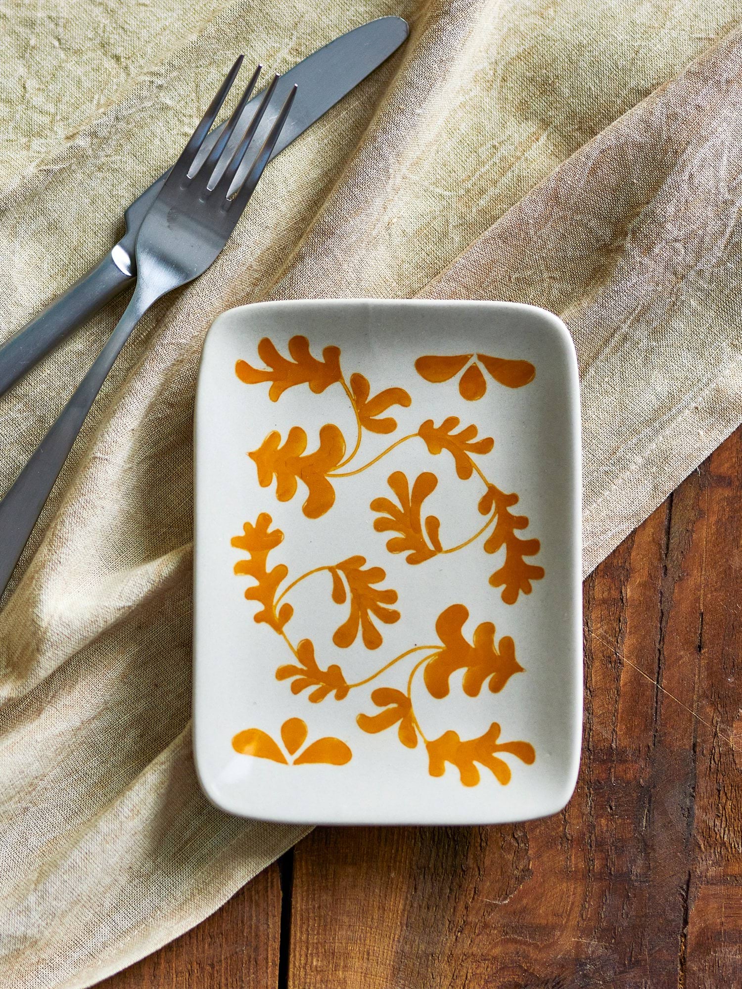 Fauni Dessertteller, Gelb, 15x11,5 cm Bloomingville
