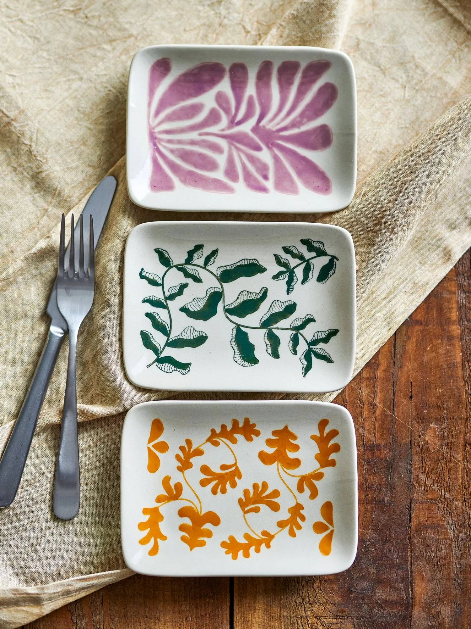 Fauni Dessertteller, Gelb, 15x11,5 cm Bloomingville