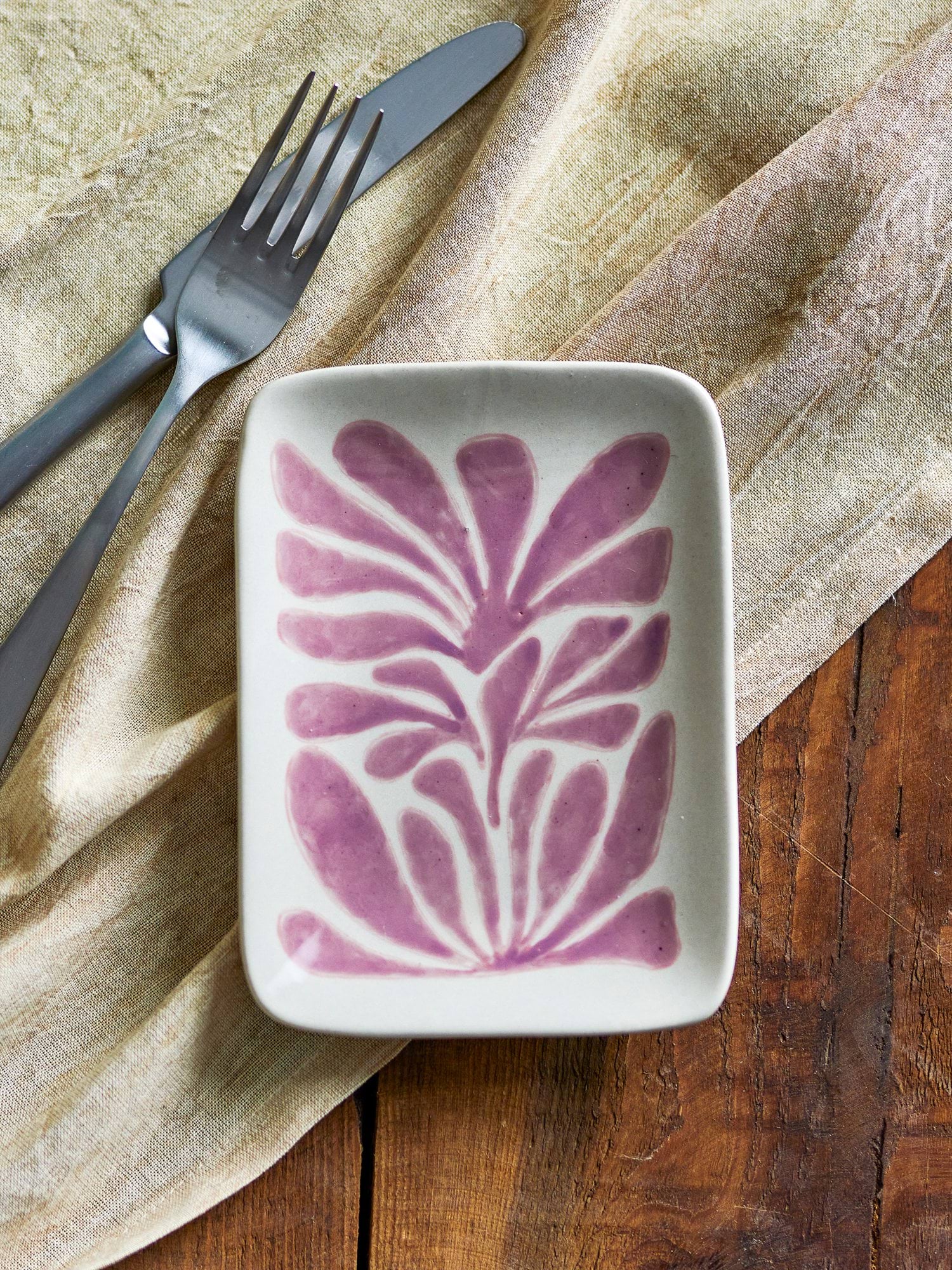 Fauni Dessertteller, Lila, 15x11,5 cm Bloomingville